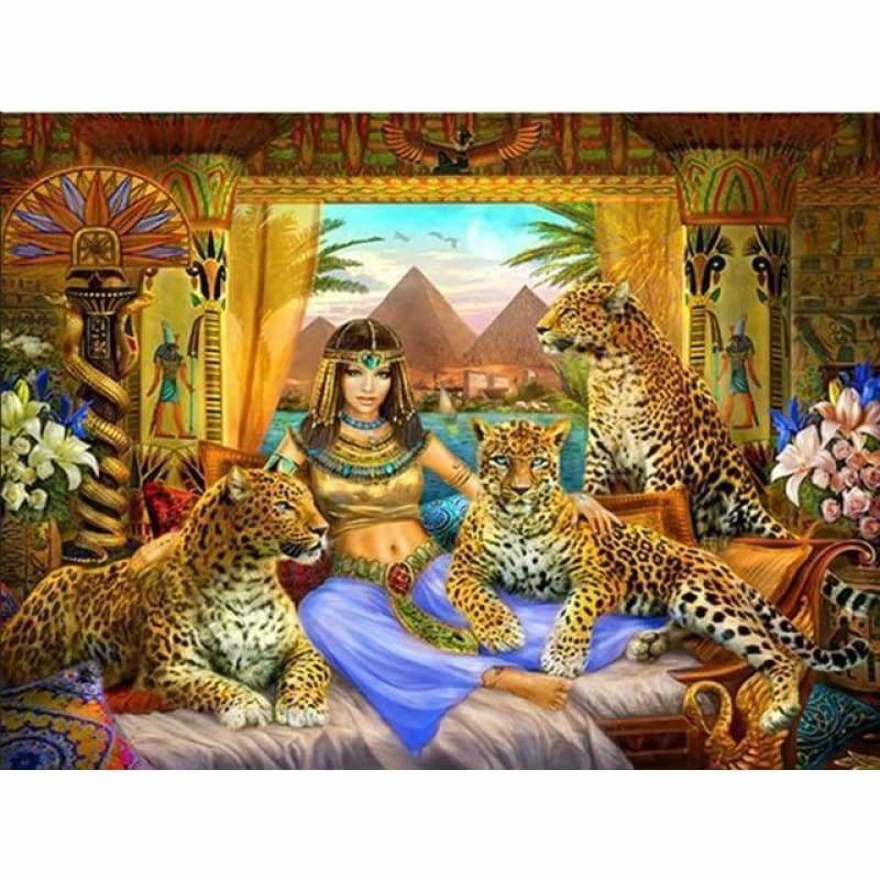 2019 Hot Sale Wall Decor Leopard Beauty And Animal 5d Cross