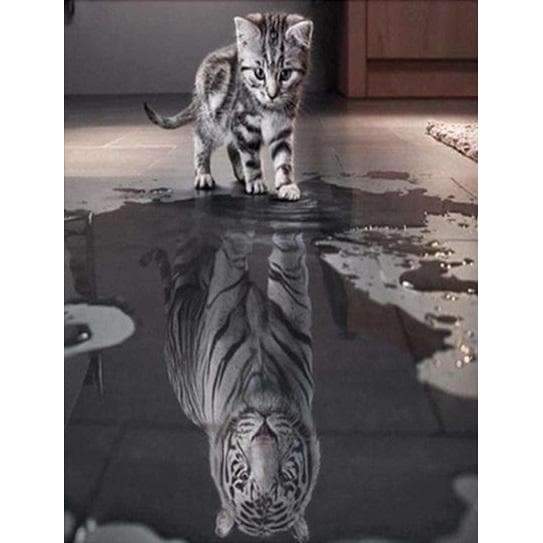 Cat Or Tiger 2- Full Drill Diamond Painting - Special Order