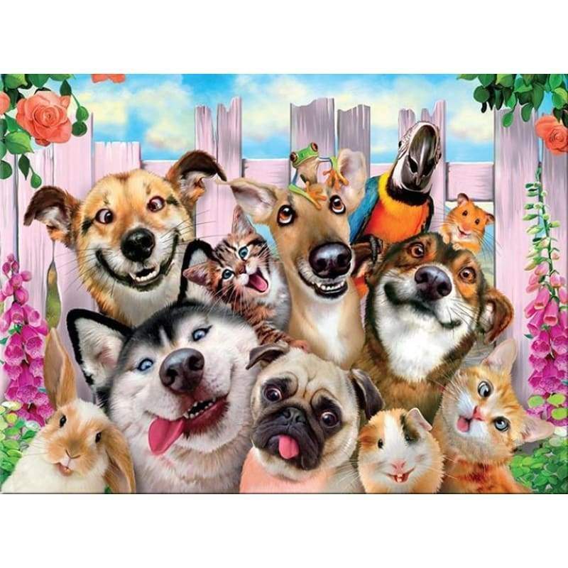 Crazy Animals - Full Drill Diamond Painting - Special Order