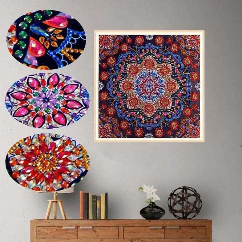 Crystal Abstract Mandala Full Drill - 5D Diy Diamond