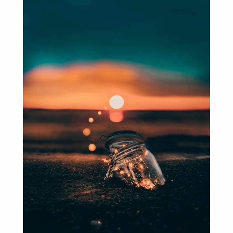 Dream Sunset Beach Wall Decor Full Drill - 5D Diy Diamond