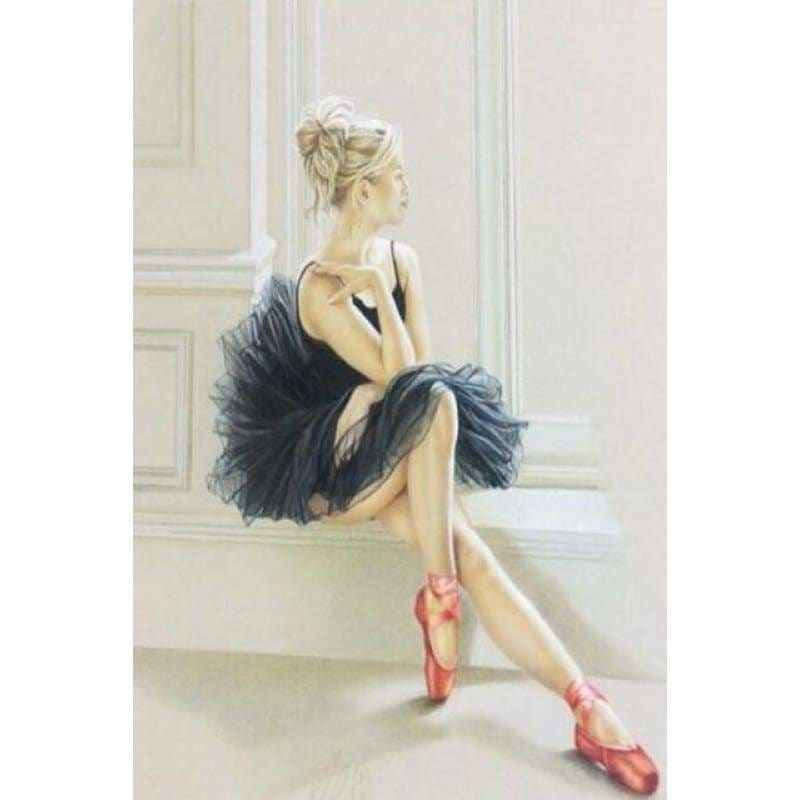 Full Drill - 5D Diamond Painting Kits Elegant Dancer Girl -