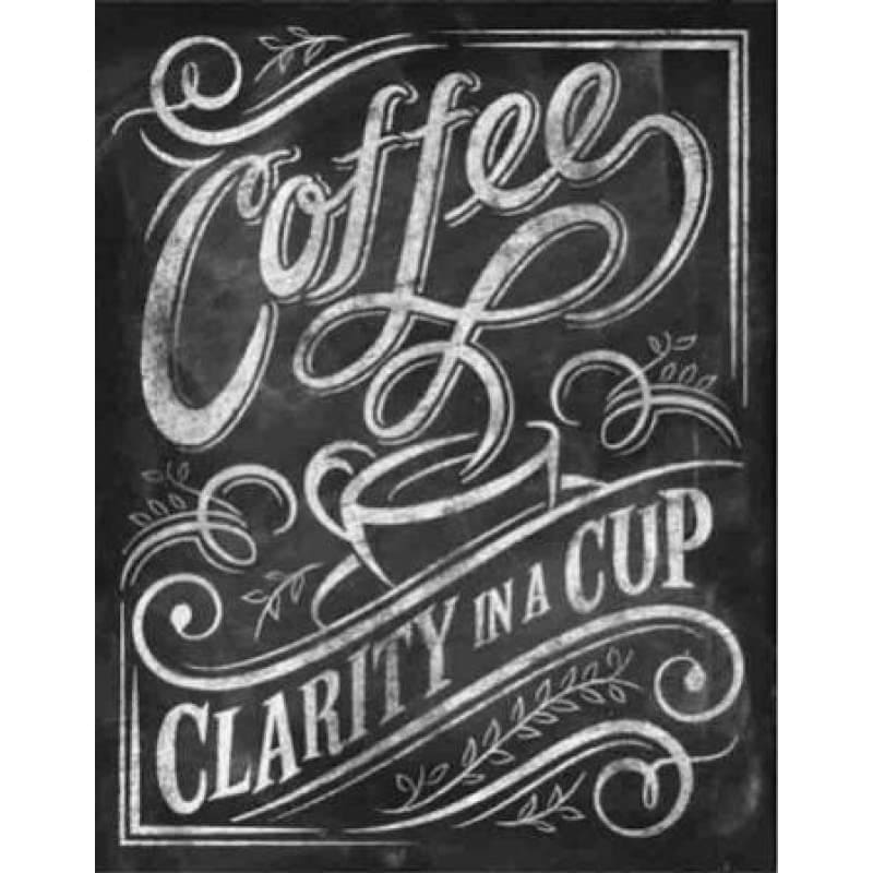 Full Drill - 5D DIY Diamond Painting Kits Caffee Text