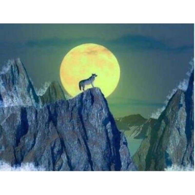 Full Drill - 5D DIY Diamond Painting Kits Dream Moon Animal
