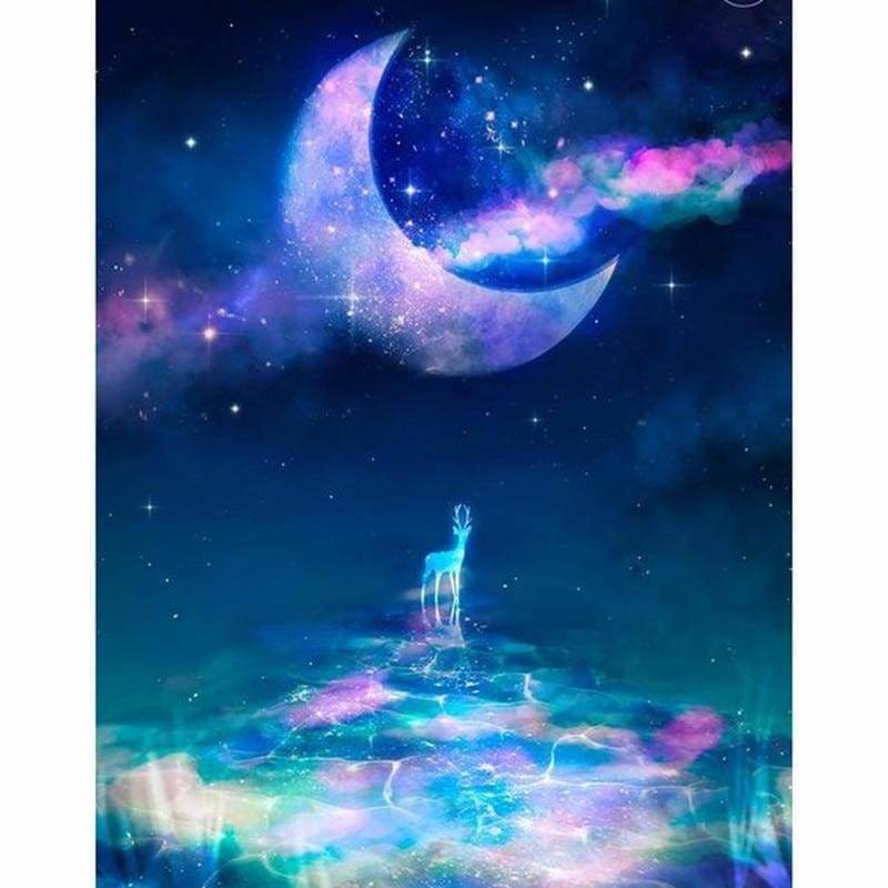 Full Drill - 5D DIY Diamond Painting Kits Dream Moon Sky