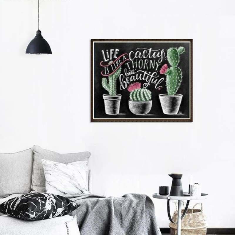 Full Drill - 5D DIY Diamond Painting Kits The Cactus