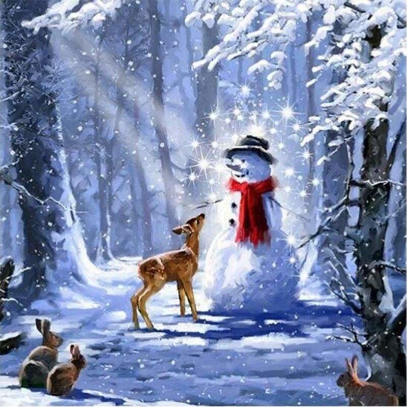 Full Drill - 5D DIY Diamond Painting Kits Winter Landscape