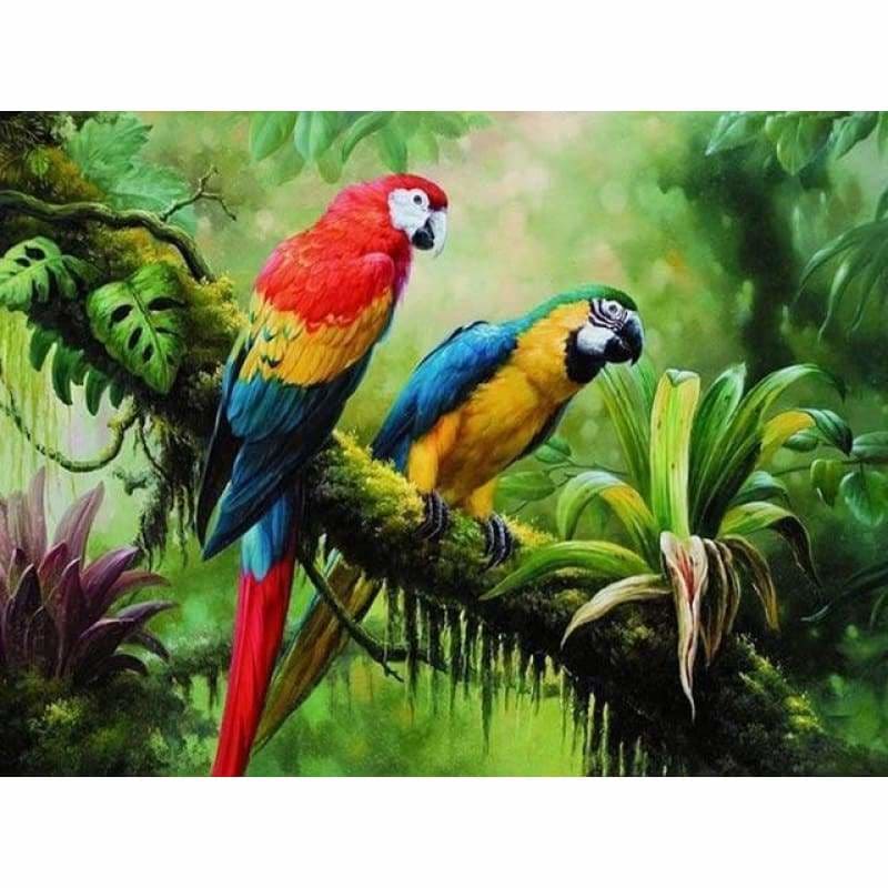 Hot Sale Colorful Parrot Full Drill - 5D Diy Diamond