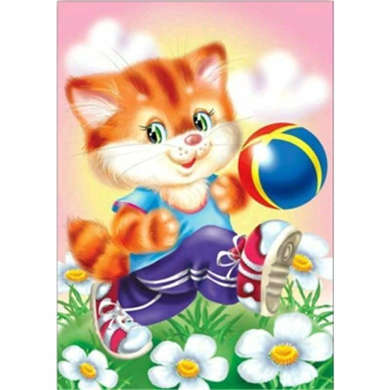 New Hot Sale Cartoon Cat Home Decor Diy Full Drill - 5D