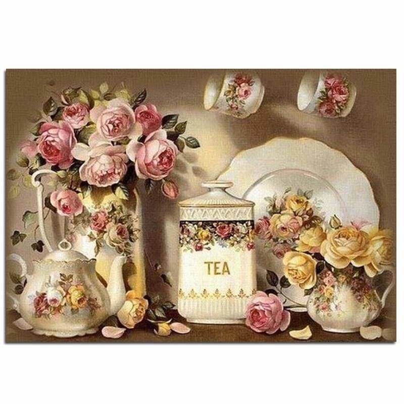 New Hot Sale Kitchen Flower Picture Full Drill - 5D Diy
