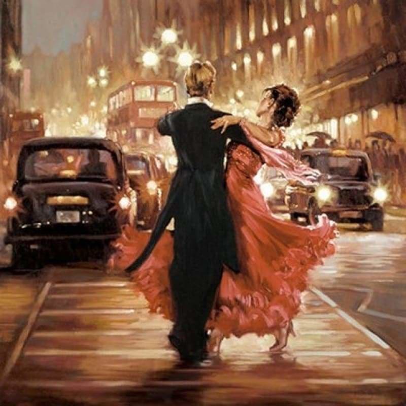 Oil Painting Style Dancer Full Drill - 5D Diy Diamond