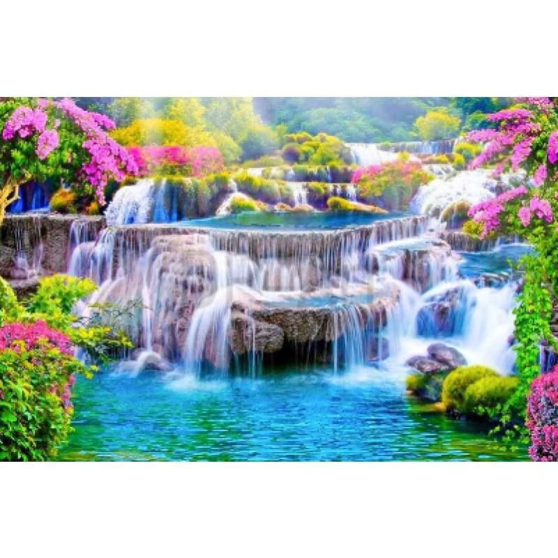 Waterfall 04- Full Drill Diamond Painting - Special Order -