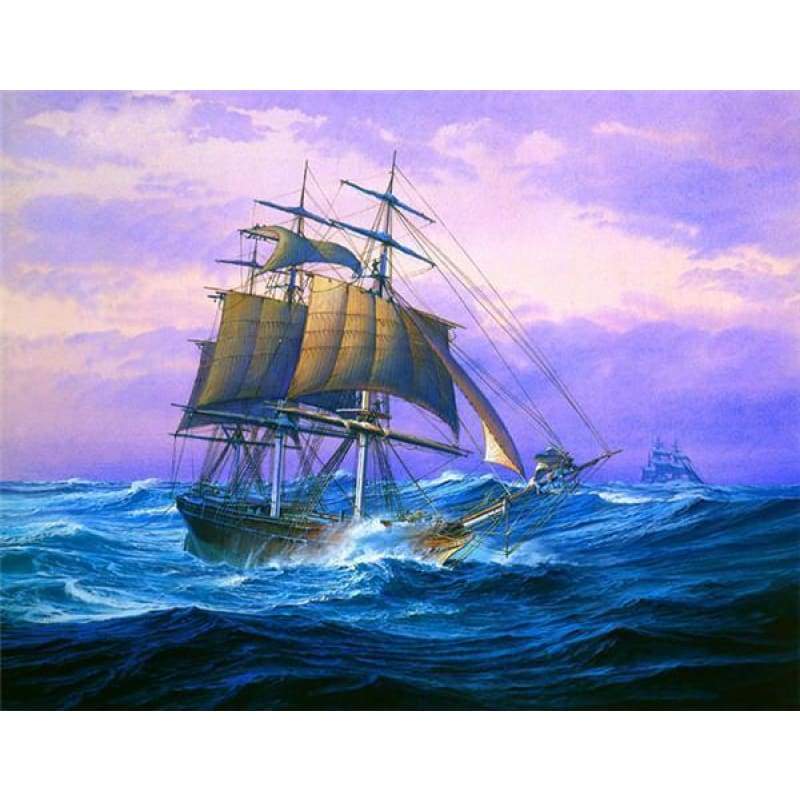 2019 Dream Sailing Ships Fgures 5d Diy Crystal Diamond Painting Kits VM3700