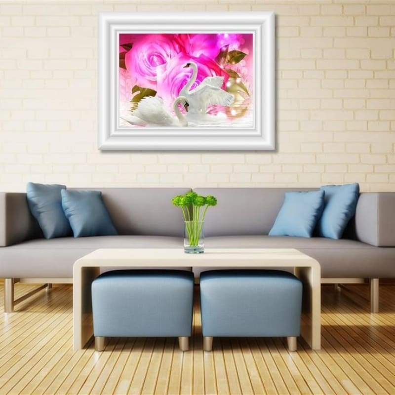 2019 Dream Swans Love Pattern Wall Decor 5d Diy Diamond Painting Kits VM9941