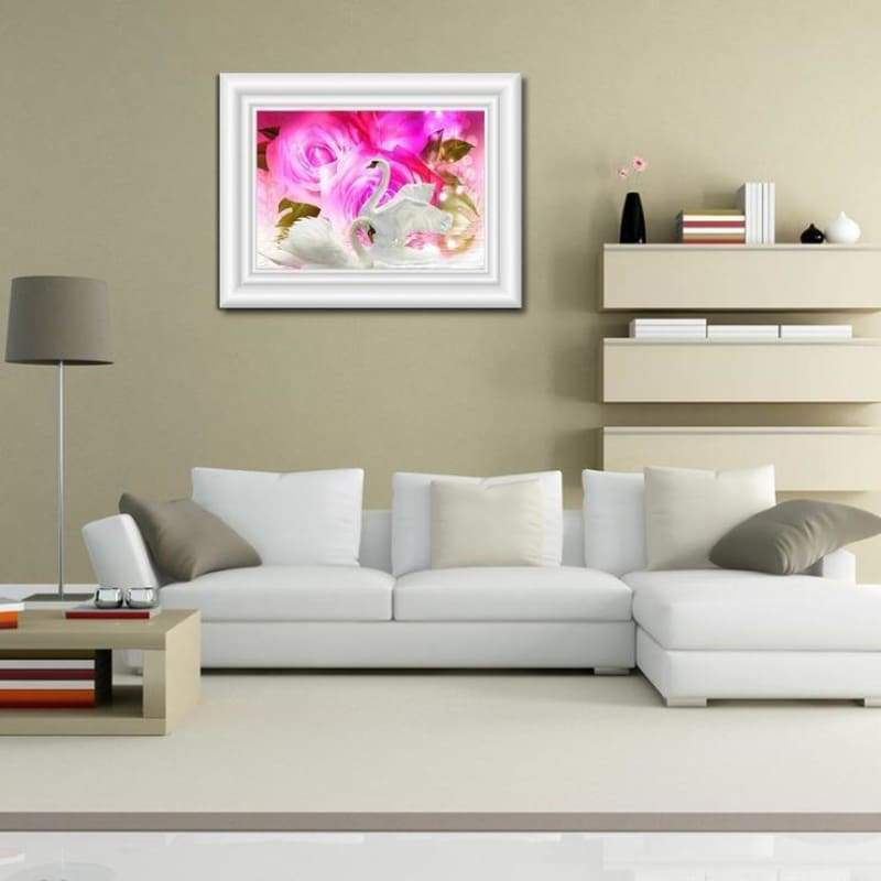 2019 Dream Swans Love Pattern Wall Decor 5d Diy Diamond Painting Kits VM9941