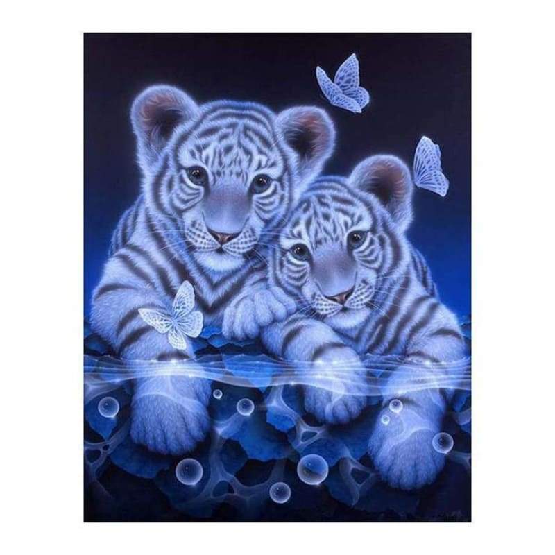 2019 Dream Tiger Picture 5d Diy Cross Stitch Diamond Painting Kits QB6432