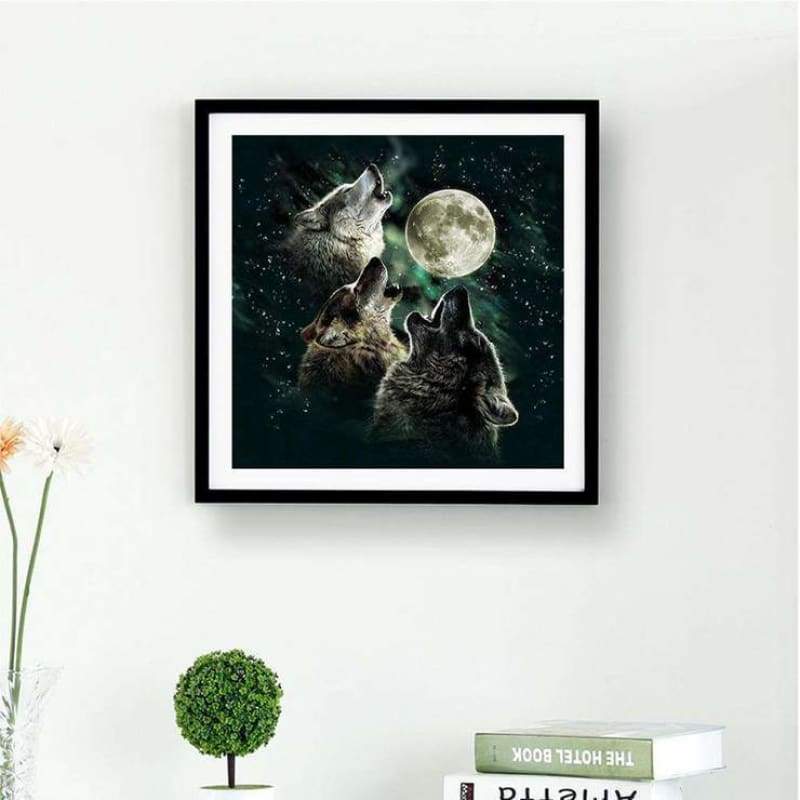 2019 Dream Wolf Pattern 5d Diy Cross Stitch Diamond Painting Kits QB65822