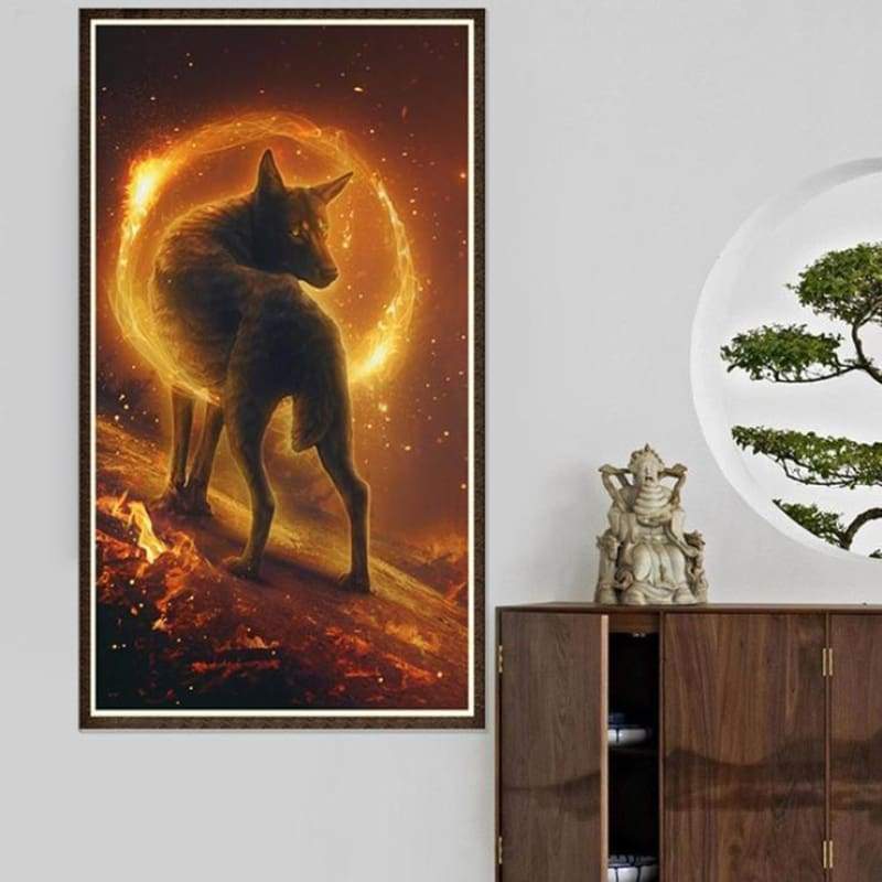 2019 Dream Wolf Picture 5d Diy Cross Stitch Diamond Painting Kits QB645
