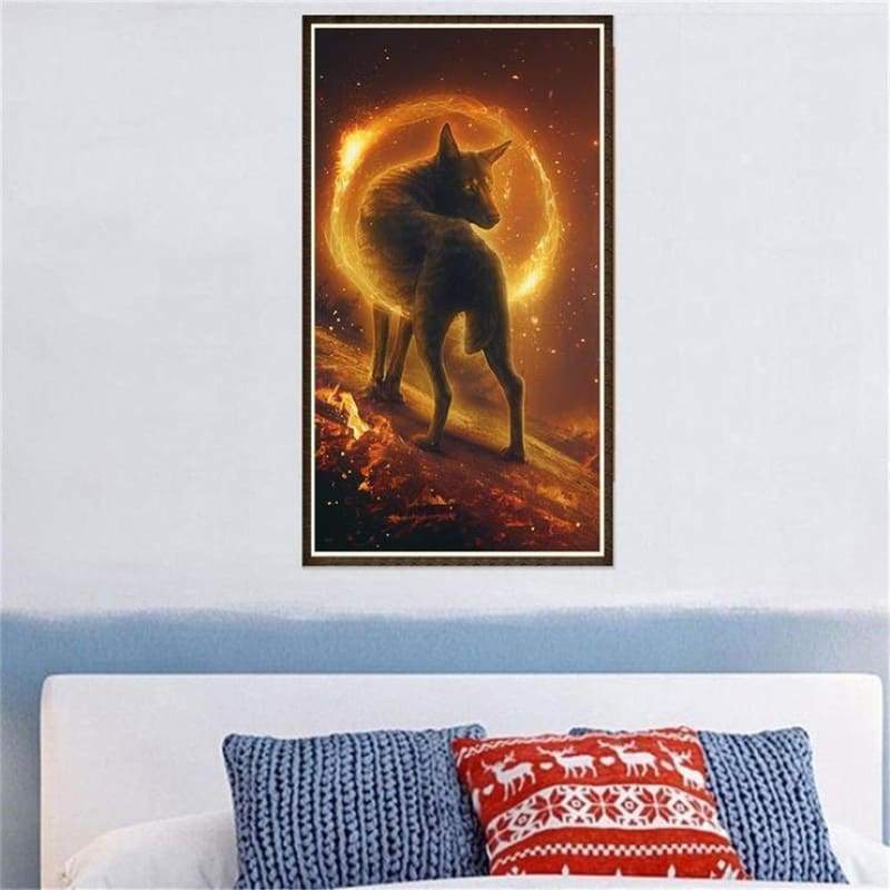 2019 Dream Wolf Picture 5d Diy Cross Stitch Diamond Painting Kits QB645