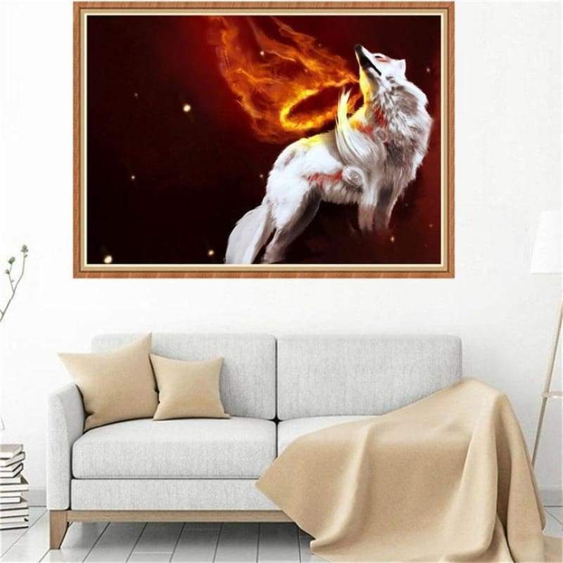 2019 Dream Wolf Picture 5d Diy Cross Stitch Diamond Painting Kits QB652
