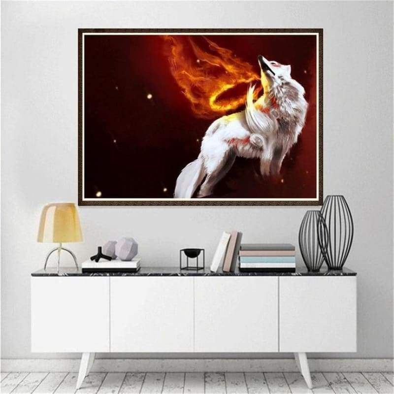 2019 Dream Wolf Picture 5d Diy Cross Stitch Diamond Painting Kits QB652