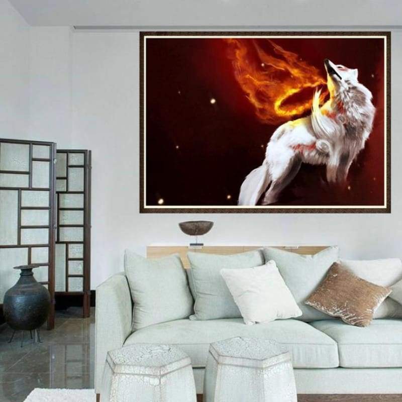 2019 Dream Wolf Picture 5d Diy Cross Stitch Diamond Painting Kits QB652