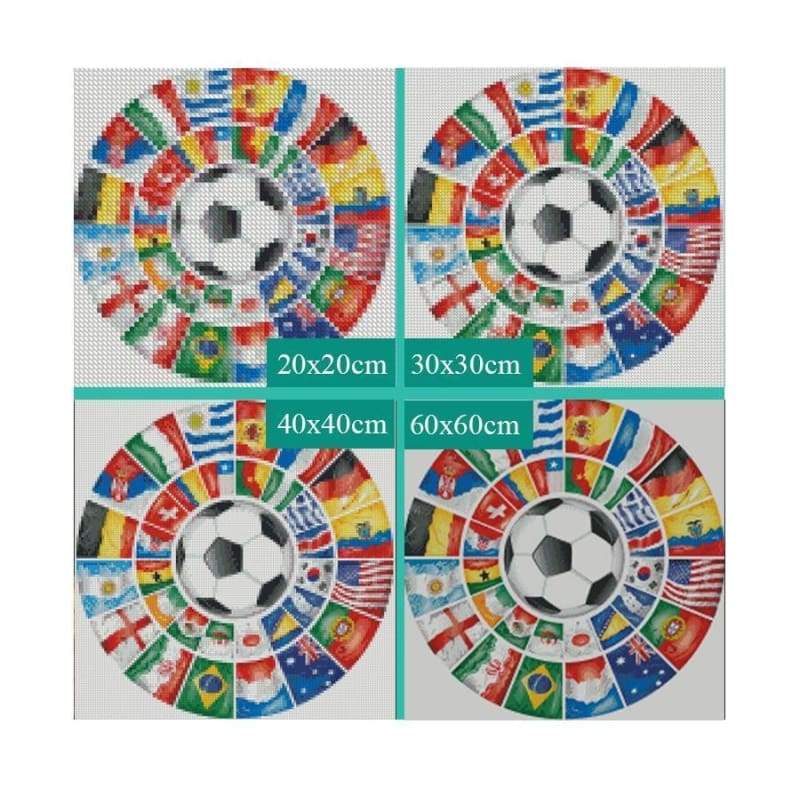 Full Drill Football 5D DIY Diamond Painting Cross Stitch Kits NA0622