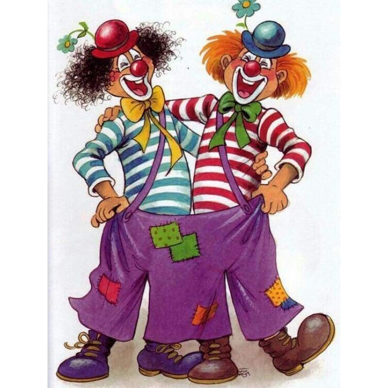 2019 Full Rhinestones Mosaic Cartoon Clown 5D Diy Diamond Painting Kits NA90005