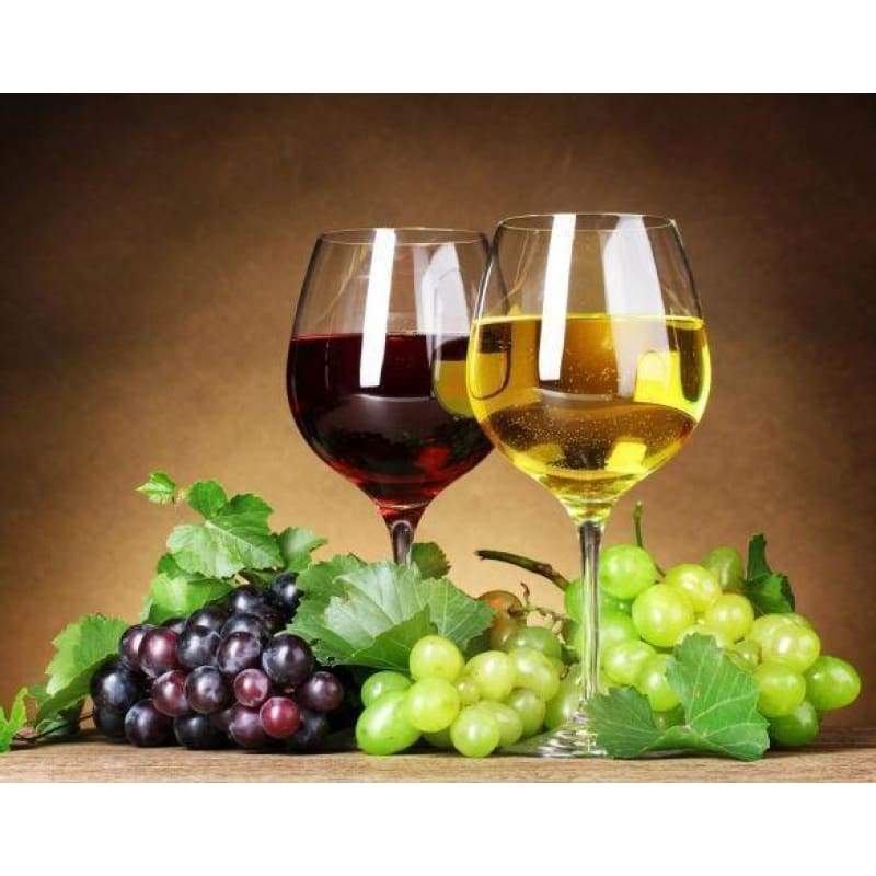 Grape Wine Full Drill - 5D Diy Diamond Painting Kits Mosaic - NEEDLEWORK KITS