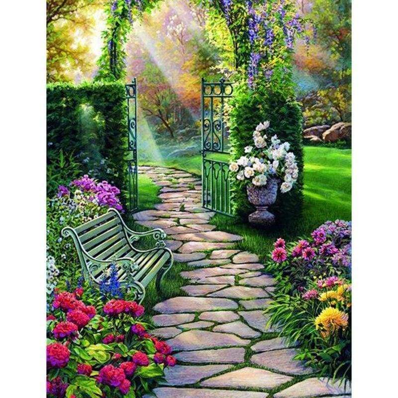 2019 Handmade Diamond Painting Garden Needlework Mosaic Set