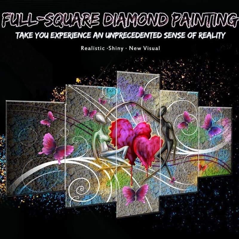 2019 Heart Pattern Lover Large Size 5d Diy Diamond Painting Kits VM9132