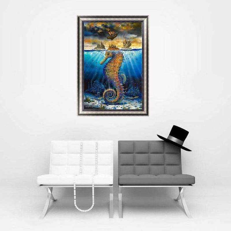 2019 Hot Sale Hippocampi Diy 5d Crystal Diamond Painting Kits QB0052