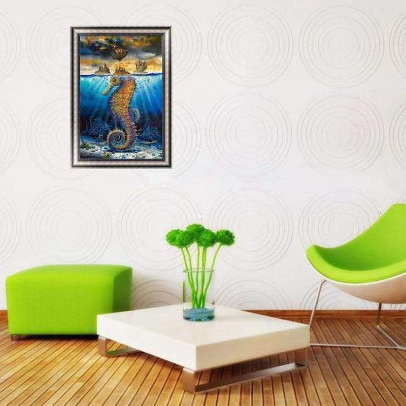 2019 Hot Sale Hippocampi Diy 5d Crystal Diamond Painting Kits QB0052
