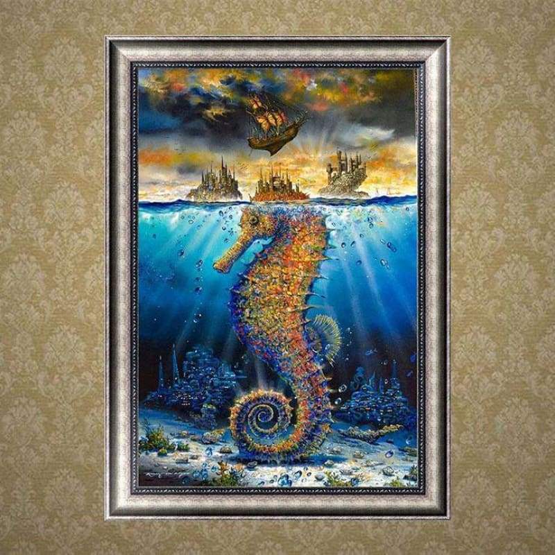 2019 Hot Sale Hippocampi Diy 5d Crystal Diamond Painting Kits QB0052