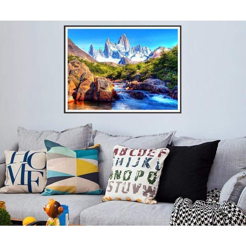 2019 Hot Sale Natural Mountain Pattern 5d Diy Diamond Painting Kits VM79213