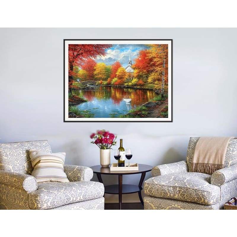 2019 Hot Sale Popular Landscape Natural 5d Diy Diamond Painting Kits VM7214