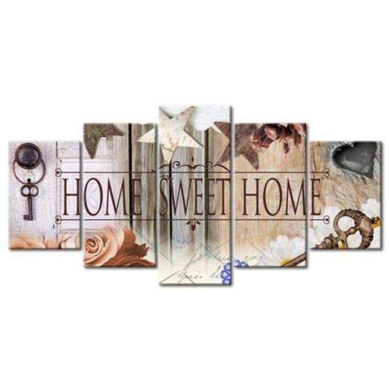 Modern Art Sweet Home Multi Panel 5d Diy Diamond Painting Kits VM9714