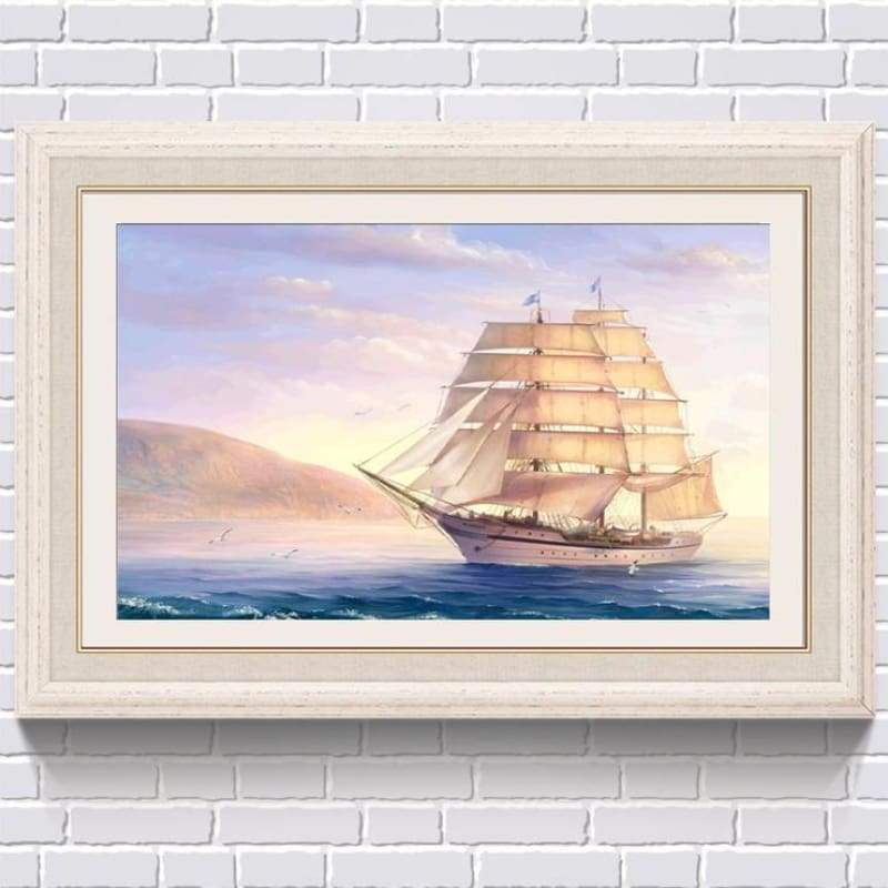 2019 New Arrival 5d Diy Boats Diamond Painting Kits AF9006