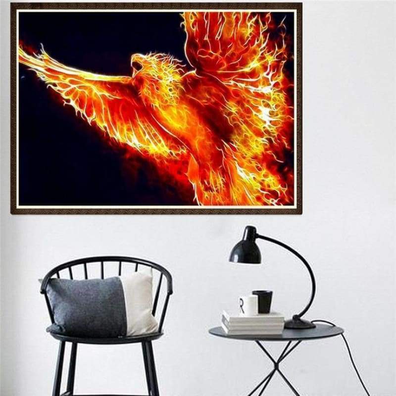 2019 New Arrival Dream Series Fire Eagle Diamond Painting Kits Af9741