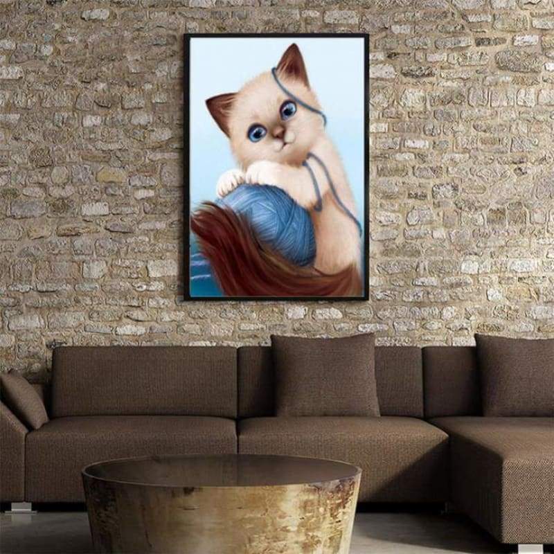 New Hot Sale Cat 5d Diy Cross Stitch Diamond Painting Kits QB6407