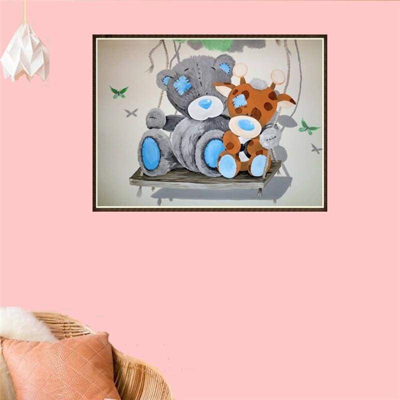 2019 New Hot Sale Cute Bear Gift 5d Diy Diamond Painting Kits VM97604