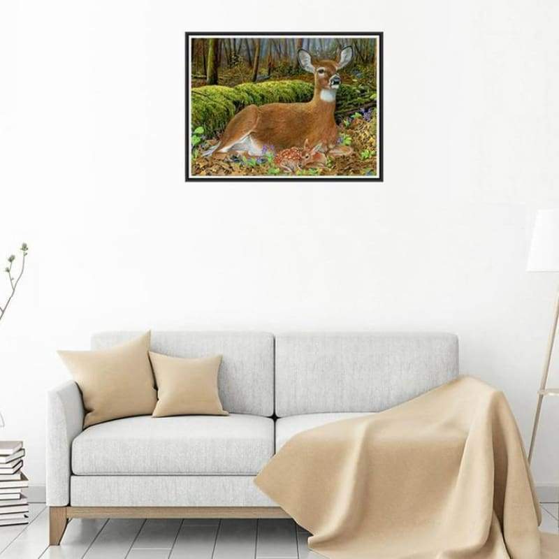 2019 New Hot Sale Cute Deer Wall Decor 5d Diy Diamond Painting Kits VM9105