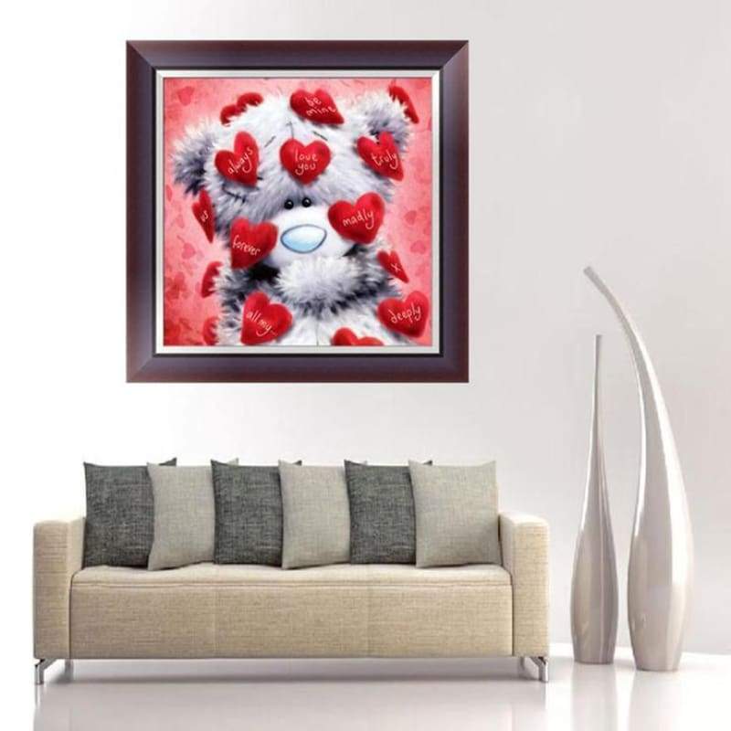 2019 New Hot Sale Cute Teddy Bear Diamond Painting Cross Stitch Kits VM20902