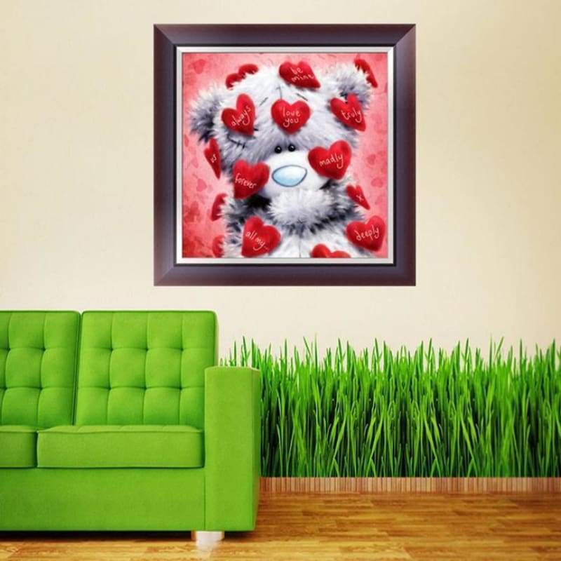 2019 New Hot Sale Cute Teddy Bear Diamond Painting Cross Stitch Kits VM20902