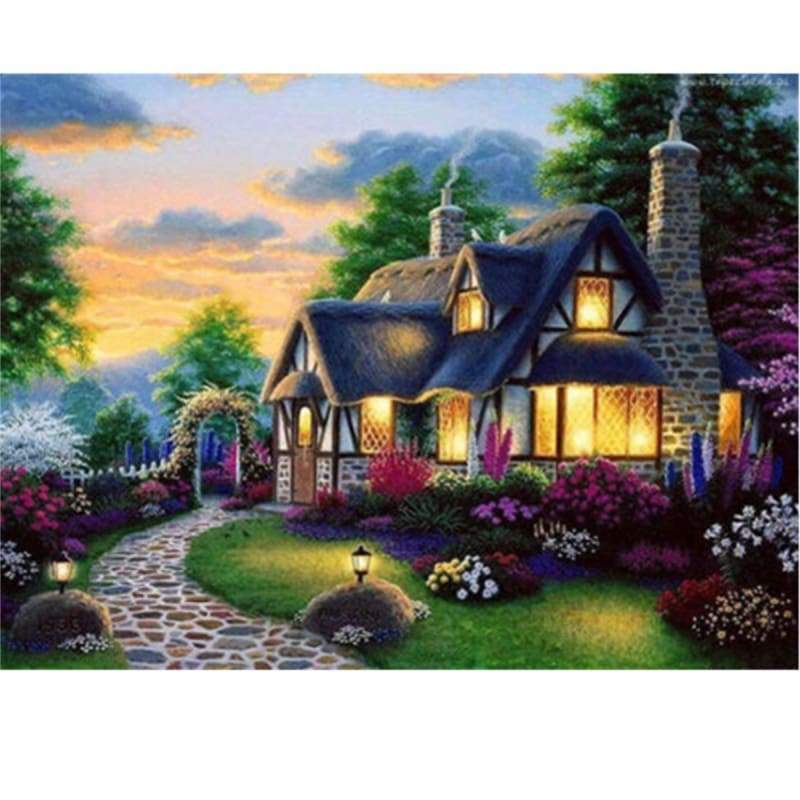 New Hot Sale Dream Cottage 5d Diy Diamond Painting Kits VM8380