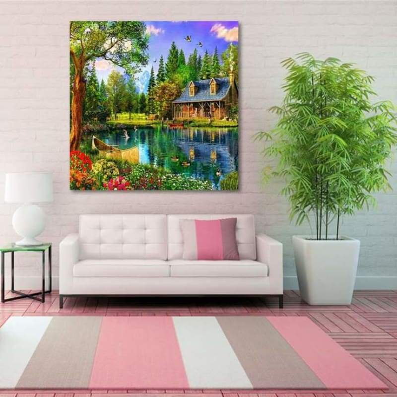 New Hot Sale Dream Cottage 5d Diy Diamond Painting Kits VM8381