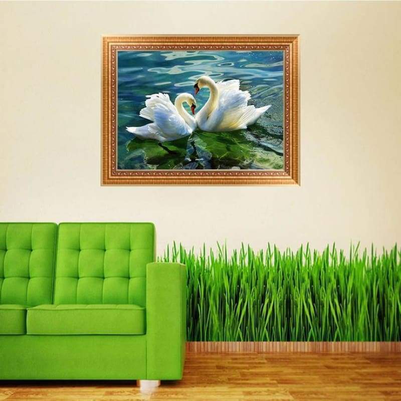New Hot Sale Elegant Swan Lover Full Drill - 5D Rhinestone Painting VM1508 - NEEDLEWORK KITS