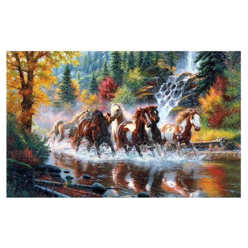 New Hot Sale Embroidery Animal Horse 5d Diy Diamond Painting Kits VM46527