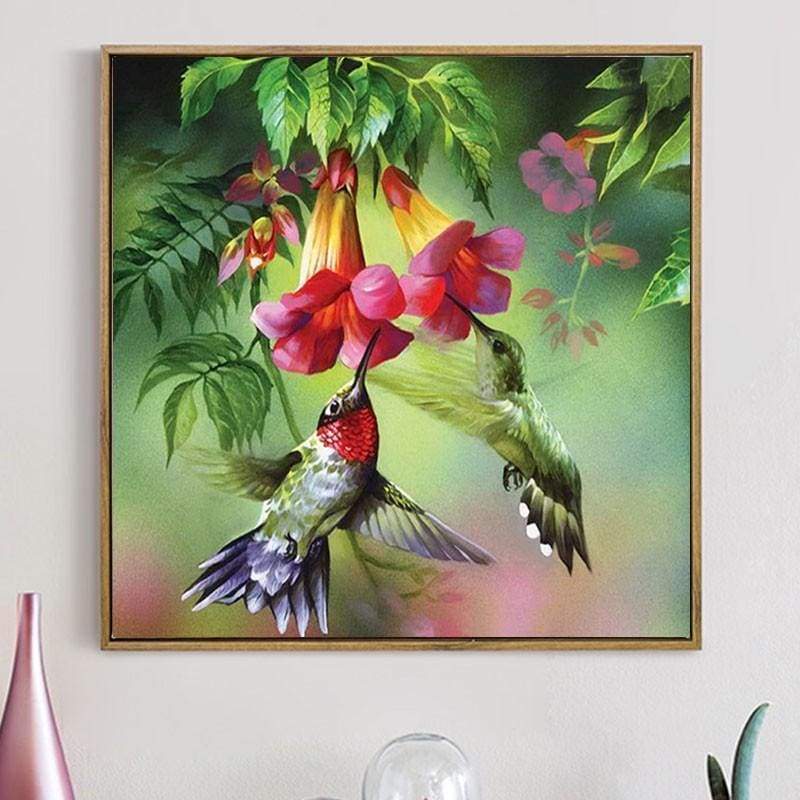 New Hot Sale Embroidery Wall Decor 5d Diy Diamond Painting Flower And Bird Kits VM7867