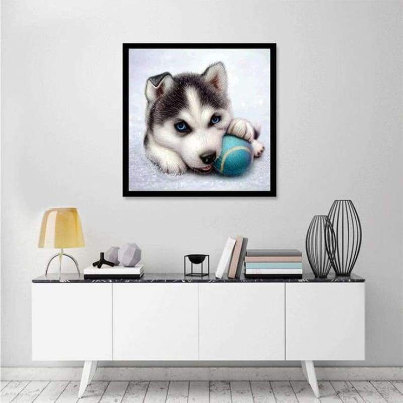 New Hot Sale Funny Dog And Baseball 5d Diy Diamond Painting Dog Kits VM3009